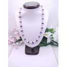 Amethyst, Peridot & Freshwater Pearl Necklace